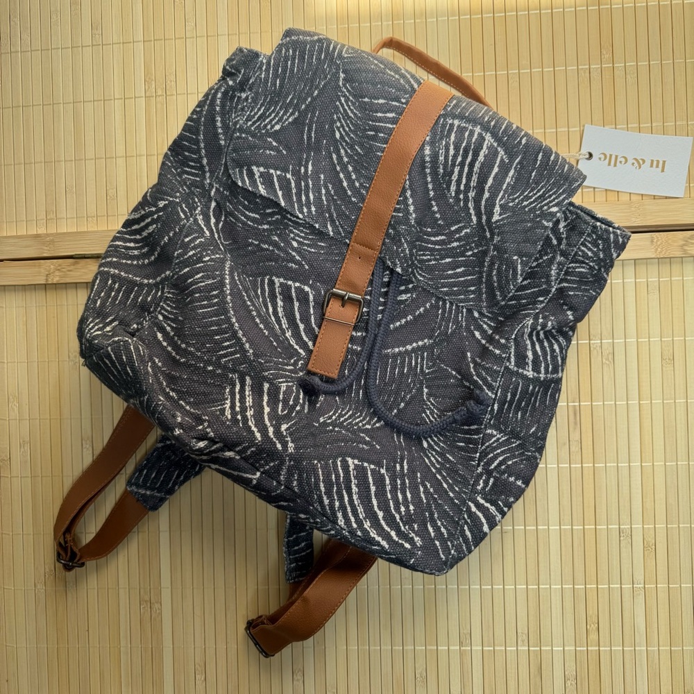 🌺 Lu & Elle Paradise Palm Backpack and Card Holder NWT
